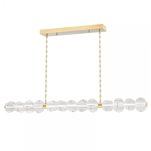 Hudson Valley Lindley Linear Chandelier Brass 