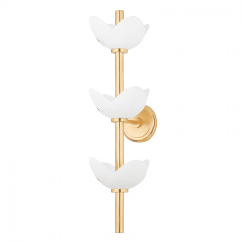 Hudson Valley Dawson Wall Sconce Gold 7.25"W x 25.75"H 