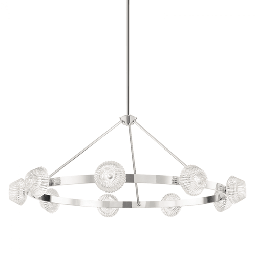 Hudson Valley Barclay Chandelier Nickel 50.5"W x 19.5"H 