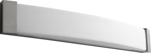 Oxygen Apollo Vanity, 2-Light, Satin Nickel , Matte White Shade, 37.25"W (2-5105-24 3ZLF3) 