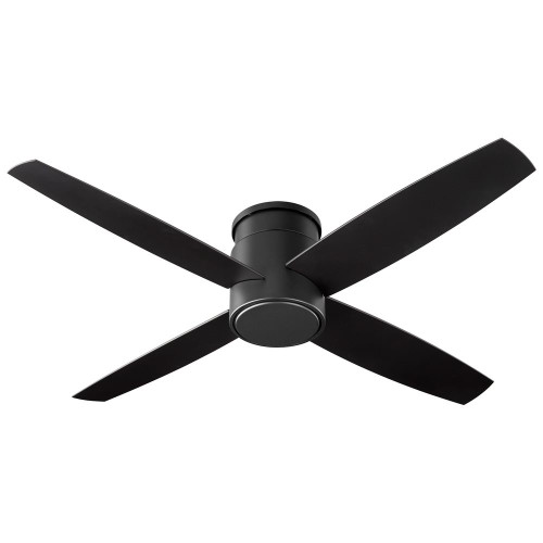 Oxygen Oslo Hugger Ceiling Fan, 4-Blade, Noir, Noir Blades, 52"W (3-102-15 42N2P) 