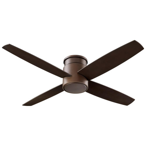 Oxygen Oslo Hugger Ceiling Fan, 4-Blade, Oiled Bronze, Oiled Bronze Blades, 52"W (3-102-22 3ZLGX) 