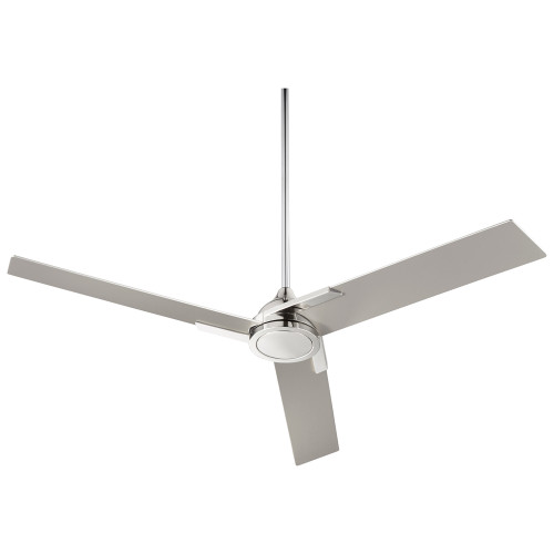 Coda Ceiling Fan, 3-Blade, Polished Nickel, Satin Nickel  Blades, 56"W (3-103-20 3ZLH0)