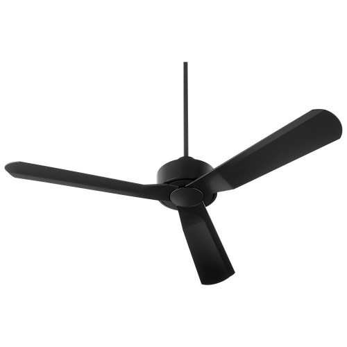 Oxygen Solis Indoor / Outdoor Ceiling Fan, 3-Blade, Noir, Black Blades, 56"W (3-107-15 42N2T) 