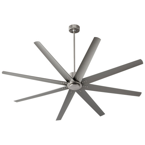 Fleet Ceiling Fan, 8-Blade, Satin Nickel, Silver Blades, 72"W (3-108-24 42P2X)