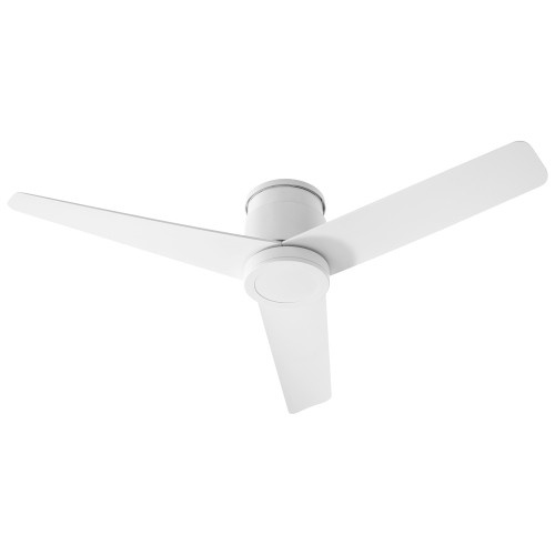 Adora Hugger Outdoor Ceiling Fan, 3-Blade, White, White Blades, 52"W (3-111-6 42R03)