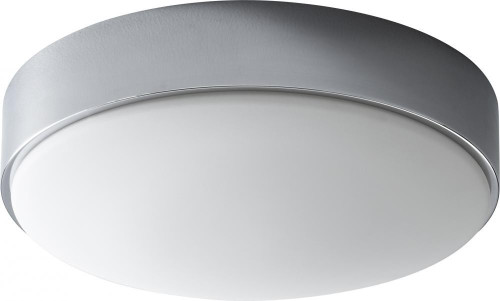 Oxygen Journey Flush Mount, 1-Light, LED, Polished Chrome, White Opal Glass Shade, 14"W (3-623-14 3ZPEP) 