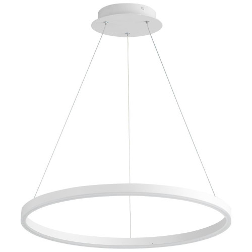 Oxygen Circulo Pendant, 1-Light, LED, White, Matte White Shade, 23.5"W (3-64-6 42Q1D) 
