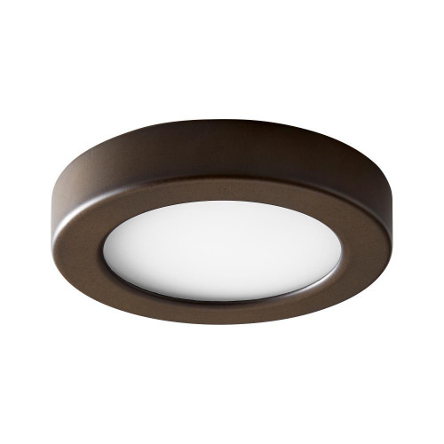 Oxygen Elite Flush Mount, 1-Light, LED, Oiled Bronze, Matte White Shade, 5.5"W (3-644-22 42Q15) 