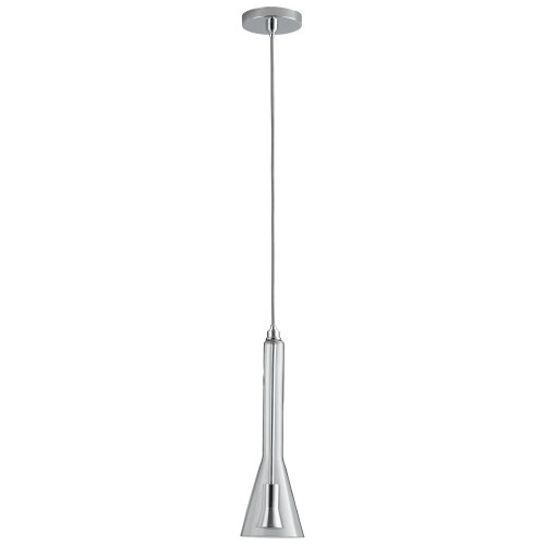 Liberty Mini Pendant, 1-Light, LED, Clear Glass, Clear Shade, 5"W (3-652-14 3ZQC3)