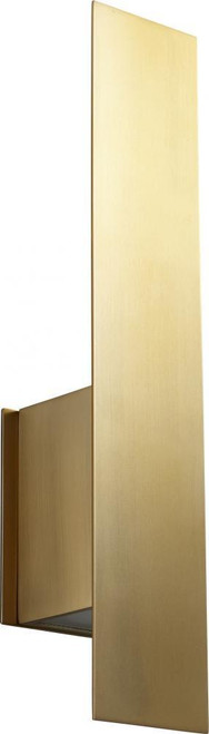 Oxygen Reflex Wall Sconce, 2-Light, Aged Brass, Frosted Glass Shade, 20"H (3-504-40 3ZMF5) 