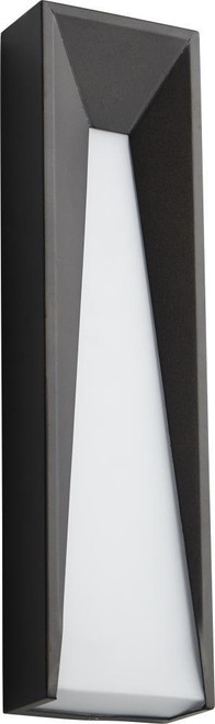 Oxygen Calypso Outdoor Wall Sconce, 1-Light, LED, Oiled Bronze, Polished White Polycarbonate Shade, 16.5"H (3-730-22 3ZRA4) 