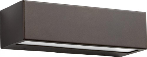 Oxygen Maia Outdoor Wall Sconce, 1-Light, LED, Oiled Bronze, Polished White Polycarbonate Shade, 5"H (3-740-22 3ZRC6) 