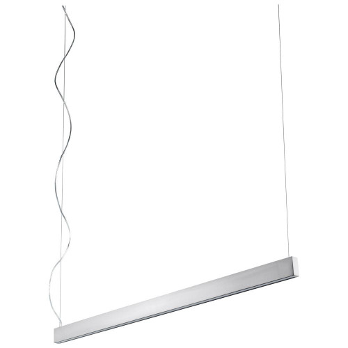 Oxygen Zepp Linear Chandelier, 2-Light, LED, Satin Nickel, Matte White Shade, 50"W (32-633-24 3ZMDX) 