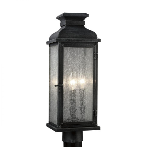Visual Comfort & Co. Studio Collection Pediment 3 Light Post Lantern 