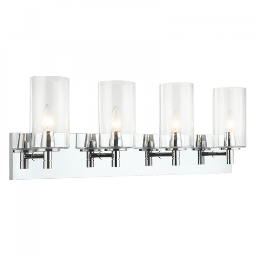 Matteo Lighting Candela Bath Vanity Light, 4-Light, Chrome, 29.15"W (S04904CHCL 305XTWL) 