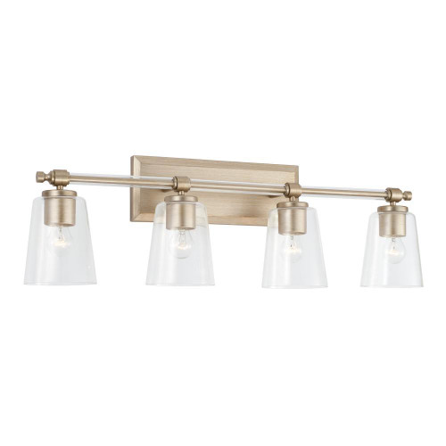 Capital Breigh Vanity Light, Brushed Champagne, 31.75"W 