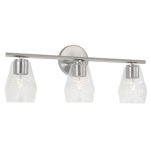 Capital Dena Vanity Light, Brushed Nickel, 23.25"W 