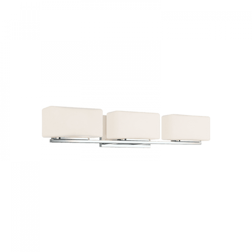 Matteo Lighting Chiclet Bath Vanity Light, 3-Light, Chrome, 25"W (S10803CH 305XTX3) 