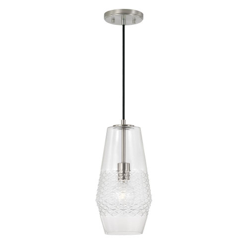 Capital Dena Pendant, Brushed Nickel, 7"W 