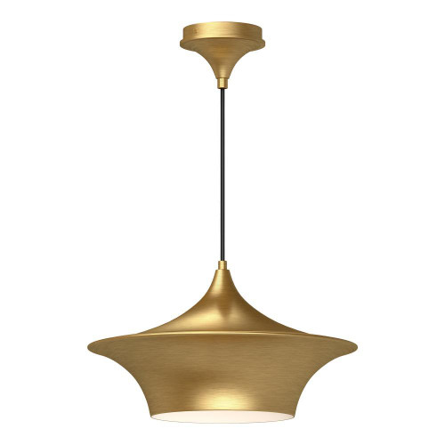 Alora Lighting Emiko Pendant, 1-Light, Brushed Gold, 16"D 