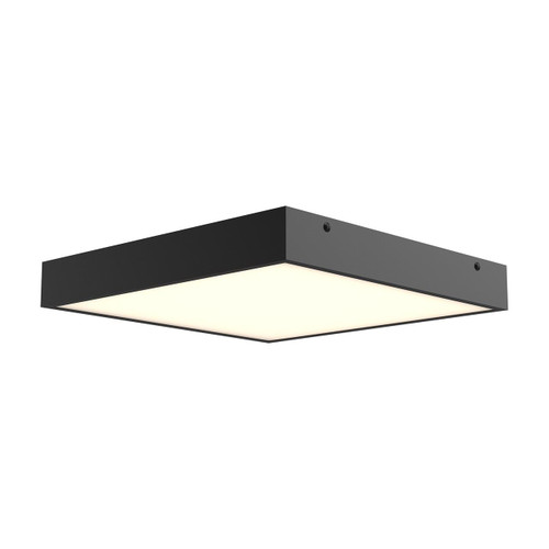 Alora Lighting Sydney Flush Mount, 1-Light, LED, Matte Black, 14.25"W 