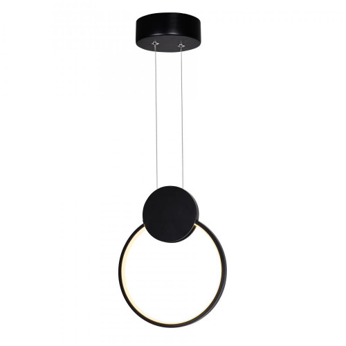 CWI Lighting Pulley Mini Pendant, LED, Black, 8"W (1297P8-1-101 3069PCE) 