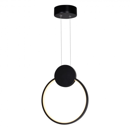 CWI Lighting Pulley Pendant, LED, Black, 10"W (1297P10-1-101 3069PCM) 