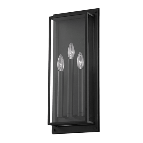Troy Winslow Outdoor Wall Sconce Texture Black 21.5"H 