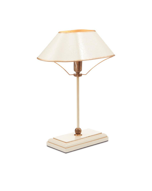 Currey and Company Daphne White Table Lamp 