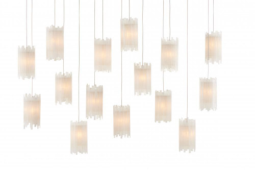 Currey and Company Escenia 15-Light Linear Multi-Drop Pendant 