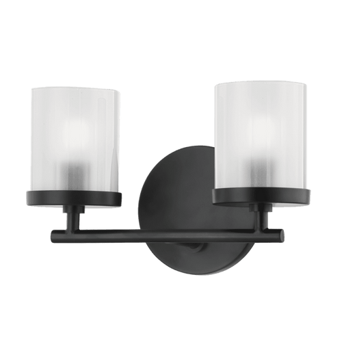 Mitzi by Hudson Valley Lighting Ryan Bath Bracket, 2-Light, LED, Soft Black, 10.5"W (H239302-SBK 608UHF4) 