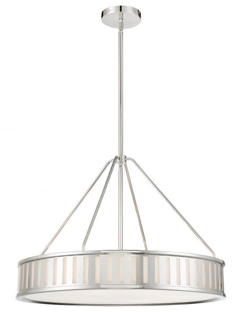 Crystorama Kendal Chandelier - Polished Nickel 20.5"H 