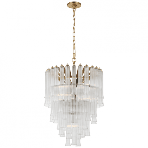 Visual Comfort & Co. Signature Collection Lorelei Small Waterfall Chandelier, 9-Light, Gild, 20.5"W (JN 5252G-CG CX40U) 