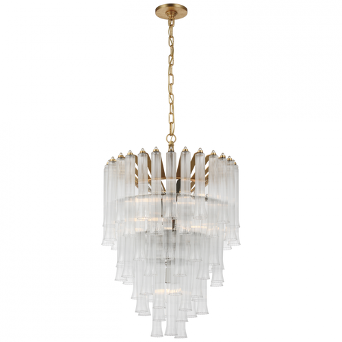 Lorelei Small Waterfall Chandelier, 9-Light, Gild, 20.5"W (JN 5252G-CG CX40U)