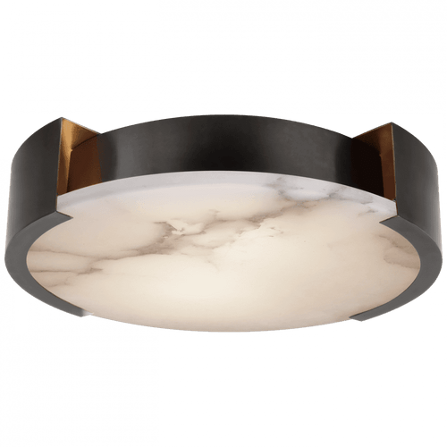 Visual Comfort & Co. Signature Collection Melange X-Large Flush Mount, 5-Light, Bronze, Alabaster Shade, 21"W (KW 4016BZ-ALB CX31P) 