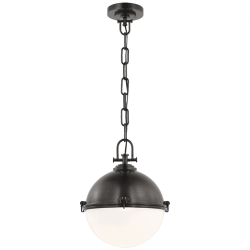 Visual Comfort & Co. Signature Collection Adrian Large Globe Pendant, 1-Light, Bronze, 17.5"H (CHC 5490BZ-WG CX149) 