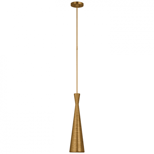 Visual Comfort & Co. Signature Collection Utopia Small Pendant, 1-Light, LED, Gild, Over All Height 64.5" (KW 5038G CX15N) 