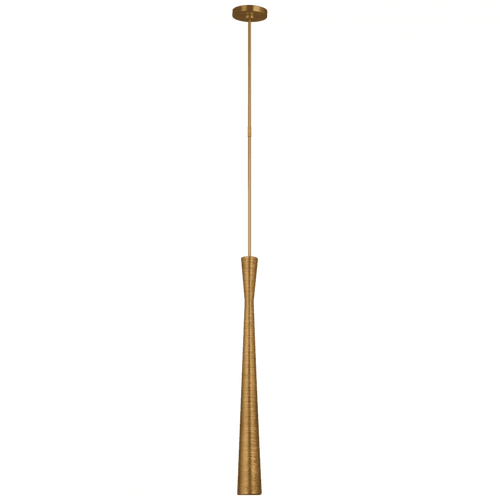 Visual Comfort & Co. Signature Collection Utopia Tall Pendant, 1-Light, LED, Gild, Over All Height 74.5" (KW 5039G CX33M) 