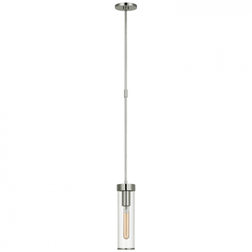 Visual Comfort & Co. Signature Collection Liaison Short Pendant, 1-Light, Polished Nickel, Over All Height 56.75" (KW 5116PN-CG CX41Z) 