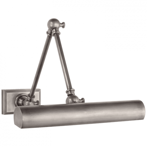 Visual Comfort & Co. Signature Collection Cabinet Maker Double Library Light, 1-Light, Antique Nickel, 12"W (SL 2709AN CX141) 