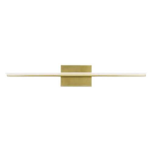 Visual Comfort & Co. Modern Collection Span Bath Sconce, Integrated LED, Brass, 35.3"L (700BCSPANB3BR-LED930-277 70PGAMU) 