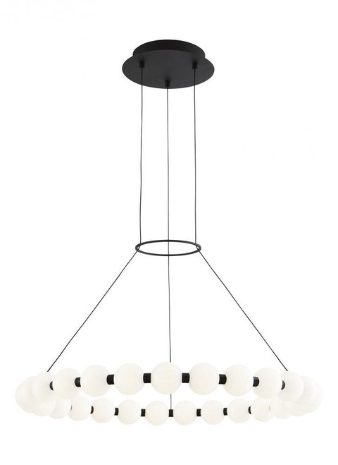 Visual Comfort & Co. Modern Collection Orbet Chandelier, Integrated LED, Brass, 30"W (700OBT30NB-LED927 70PDJRA) 