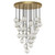 Alora Lighting Marni Pendant, 2-Light, LED, Natural Brass, 25.63"D 
