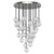 Alora Lighting Marni Pendant, 2-Light, LED, Polished Nickel, 25.63"D 