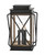 Hinkley Montecito Medium Pier Mount Lantern 12v Black, Driftwood Gray 11.75"W x 18.5"H x 11.75"L LED 