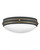 Hinkley Oliver Medium Flush Mount Dark Matte Gray 