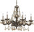Crystorama Paris Market Chandelier - Venetian Bronze, Golden Teak Swarovski 22"H 