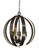 Framburg Venus Foyer Chandelier, 6-Light, Brushed Nickel, 24"W (4779 BN 9Q85J) 