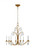 Visual Comfort & Co. Studio Collection Shannon Chandelier, 8-Light, Antique Gild, Textured Crystal Drop Shade, 32.63"W (CC1608ADB 706X47Z) 
